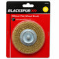 Blackspur 100mm Flat Wheel Brush in packaging