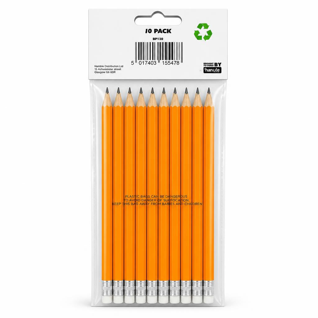 Back view of Inkwell Studios pencils packaging with barcode