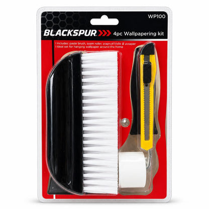 Front view of Blackspur 4pc Wallpapering Kit packaging