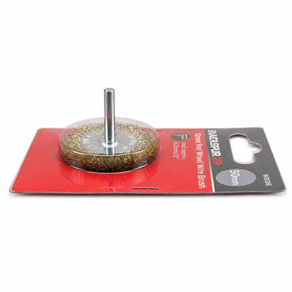 Side view of Blackspur 50mm Flat Wheel Wire Brush
