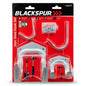 Front packaging of Blackspur 10pc Shed Hook Set