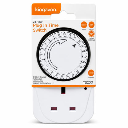 Kingavon 24 Hour Plug-In Timer Switch packaging front
