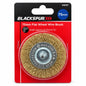 Blackspur 75mm Flat Wheel Wire Brush packaging front