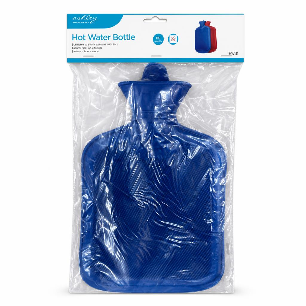 Ashley Housewares Hot Water Bottle packaging front view