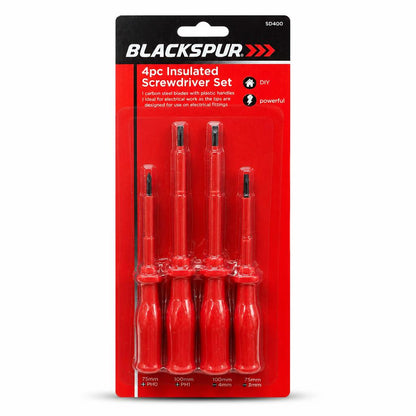 Blackspur 4pc Insulated Screwdriver Set packaging front