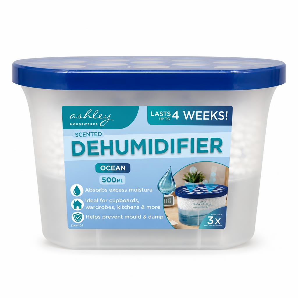 Ashley Ocean Scented Dehumidifier packaging front view