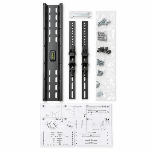 Contents of Kingavon TV Wall Mount including parts and instructions