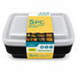 Ashley Reusable Meal Prep Boxes 5 Pack