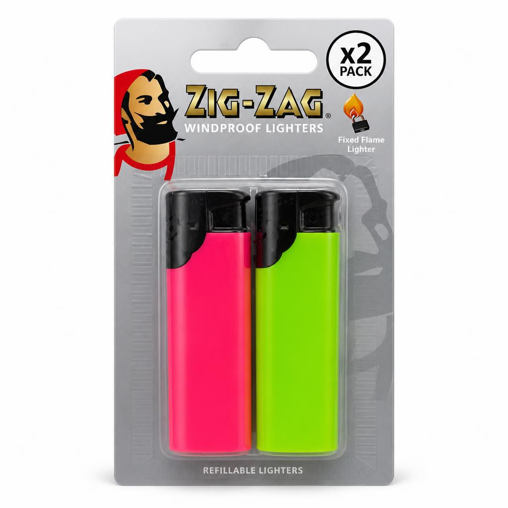 Zig-Zag Windproof Lighters packaging front