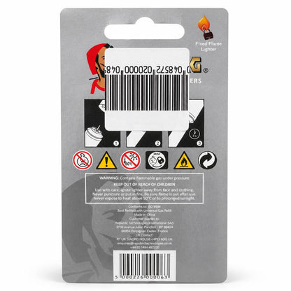 Zig-Zag Windproof Lighters packaging back