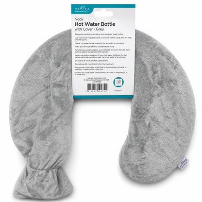Back of Ashley Neck Hot Water Bottle with Cover