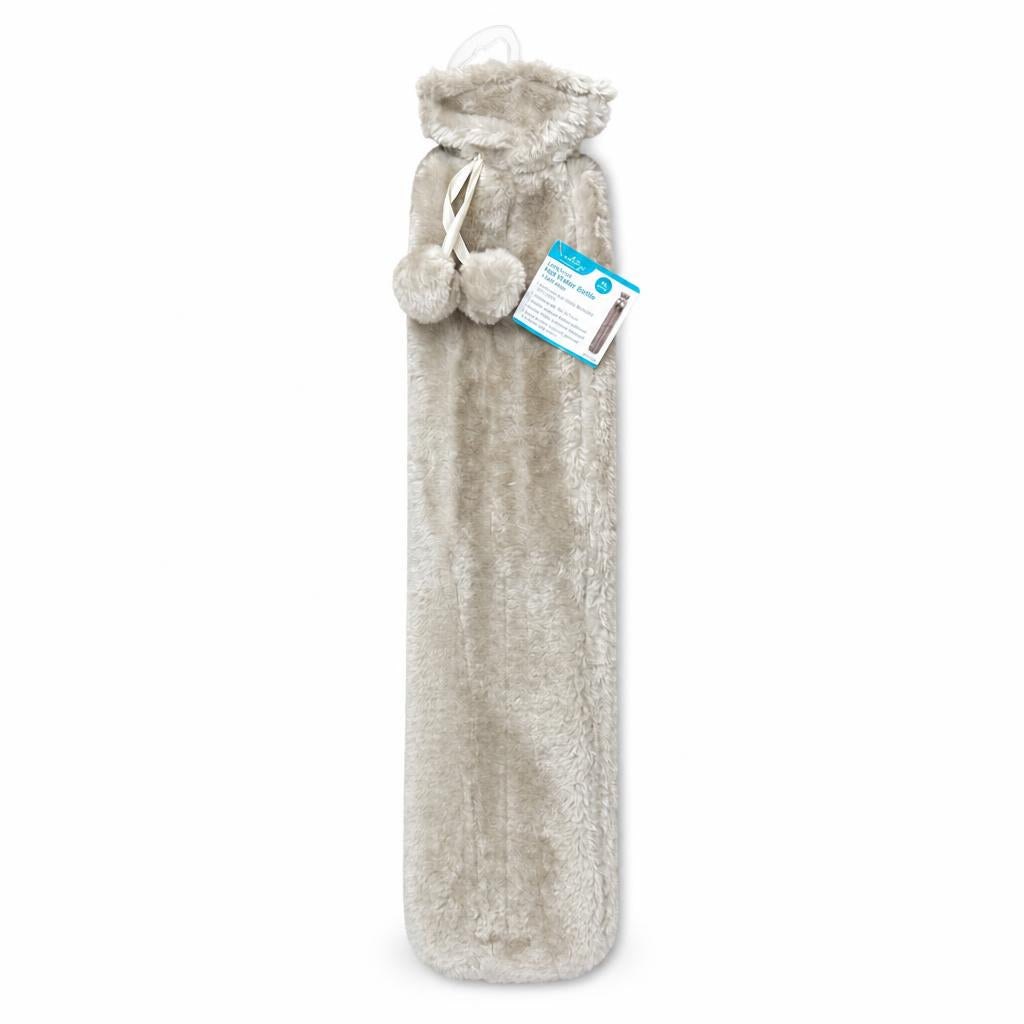Country Club Faux Fur Hot Water Bottle front view
