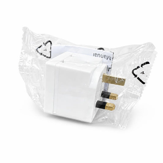 Plastic-wrapped 2-gang adapter