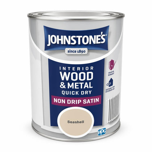 Johnstone's Interior Wood & Metal Quick Dry Satin Paint 750ml