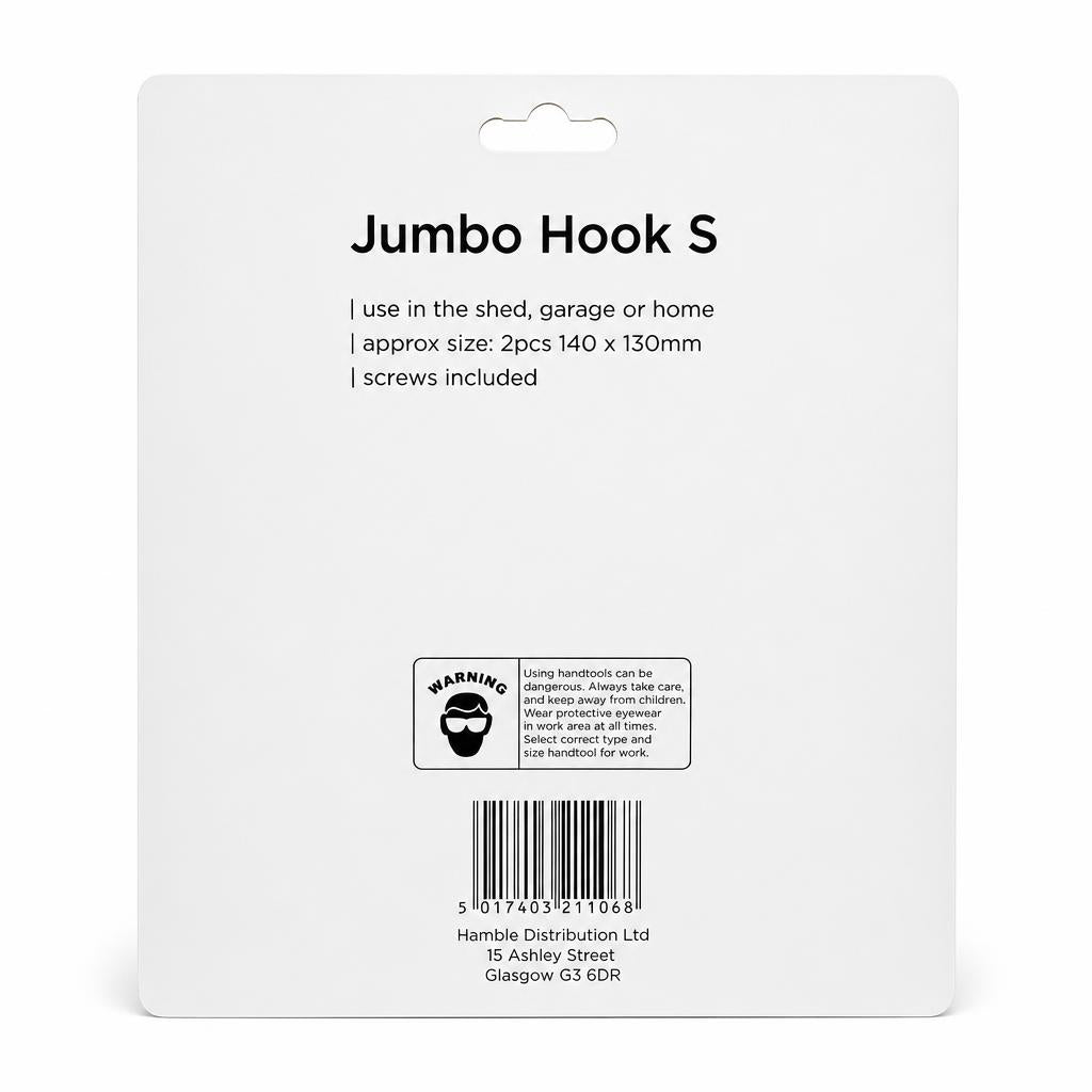 Back of Blackspur Jumbo Hook Set packaging