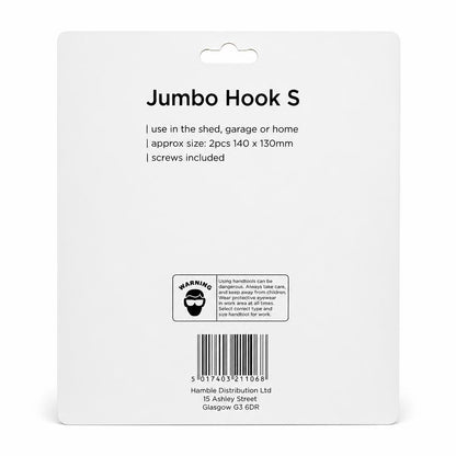 Back of Blackspur Jumbo Hook Set packaging