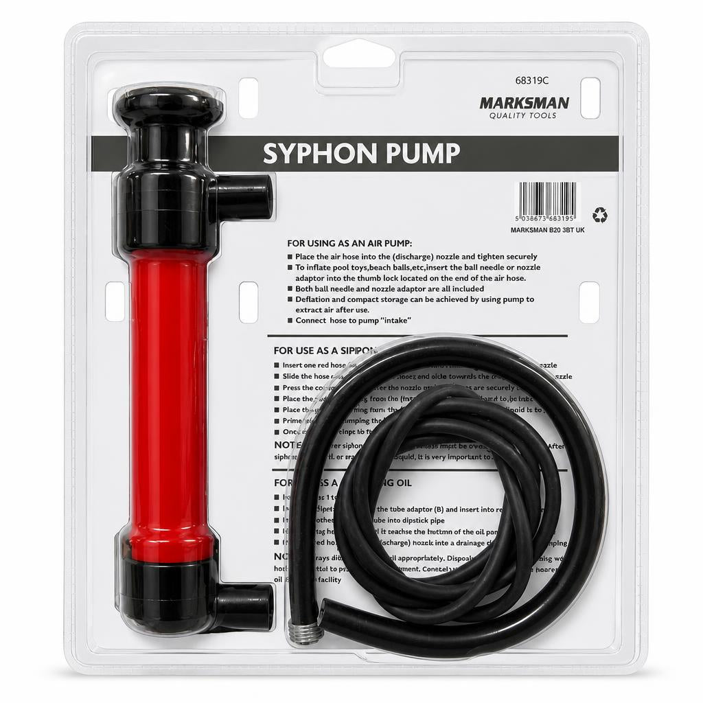 Rear view of Marksman Syphon Pump Kit showing details