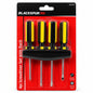 Blackspur 4pc Screwdriver Set with Rack - front view