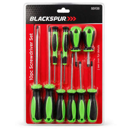 Blackspur 10pc Screwdriver Set packaging front view