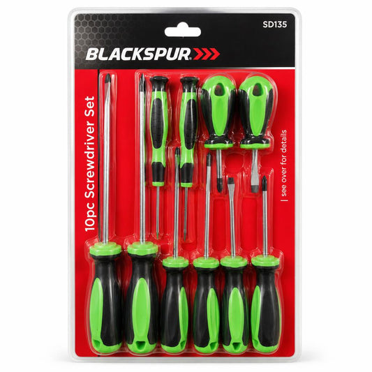 Blackspur 10pc Screwdriver Set packaging front view