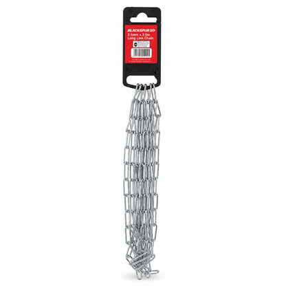 Blackspur 2.5mm x 2.5m Long Link Chain back view