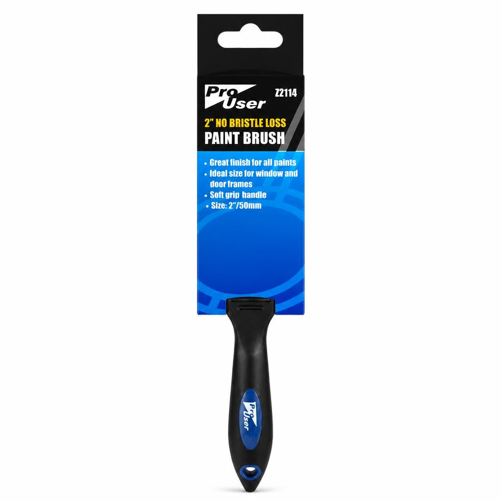 Pro User 2 inch No Bristle Loss Paint Brush packaging