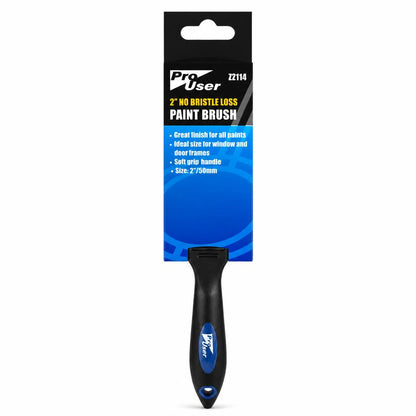 Pro User 2 inch No Bristle Loss Paint Brush packaging
