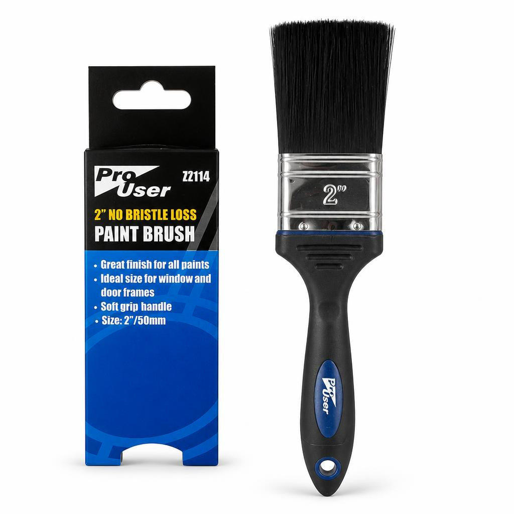 Pro User 2 inch No Bristle Loss Paint Brush with handle