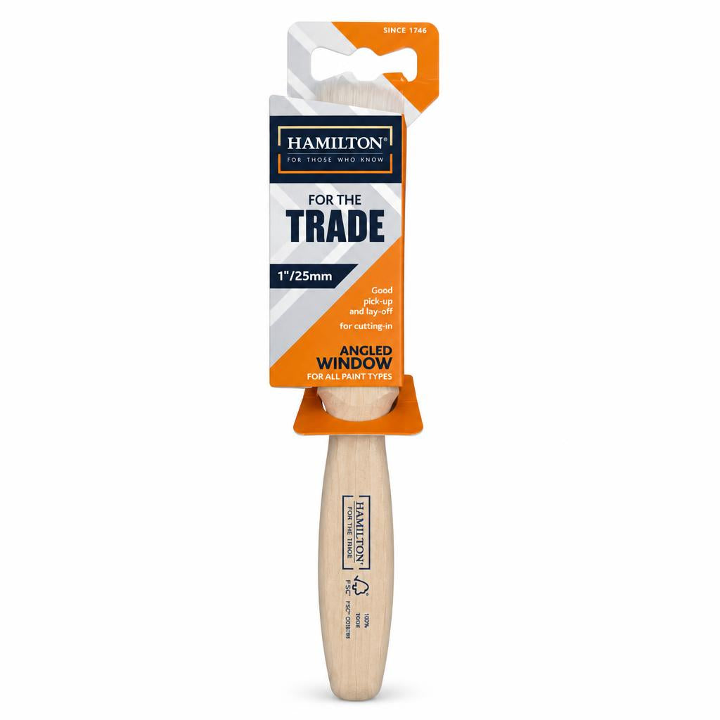 Hamilton Trade Angled Window Brush in packaging
