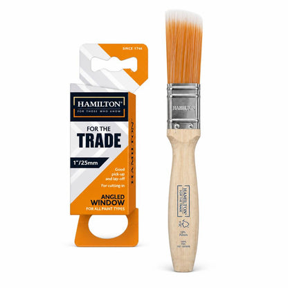 Hamilton Paint Brush with angled bristles