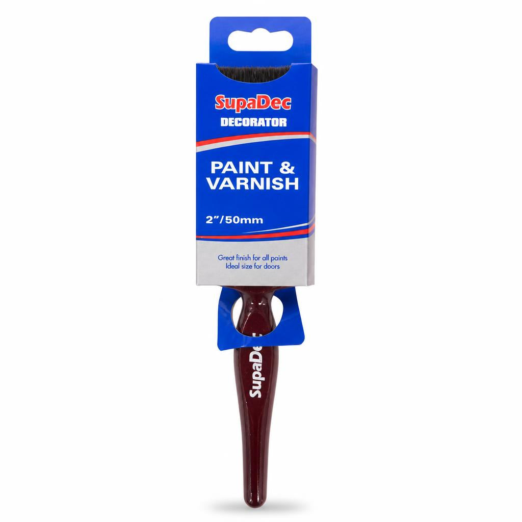 SupaDec Decorator Paint & Varnish Brush packaging