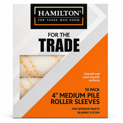 Hamilton 4 Inch Medium Pile Roller Sleeves Packaging