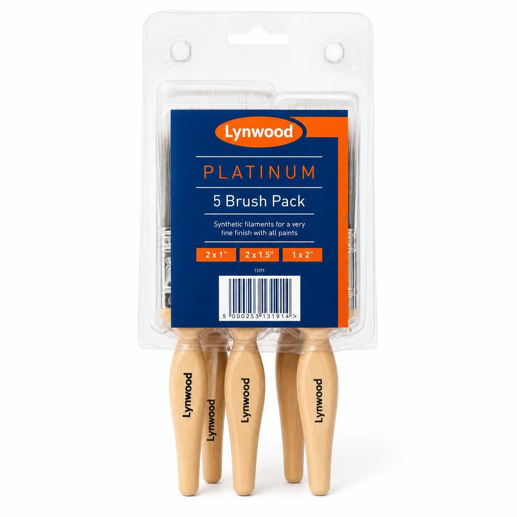 Lynwood Platinum 5 Brush Pack Packaging Front