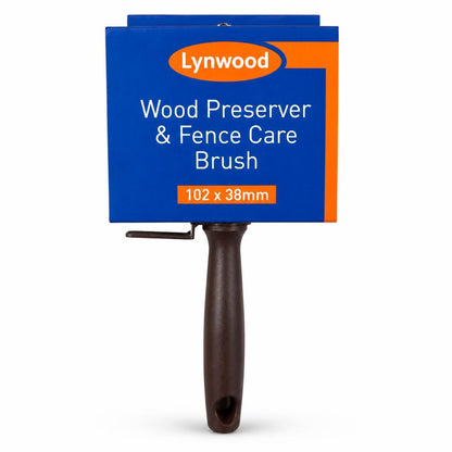 Lynwood Wood Preserver & Fence Care Brush packaging
