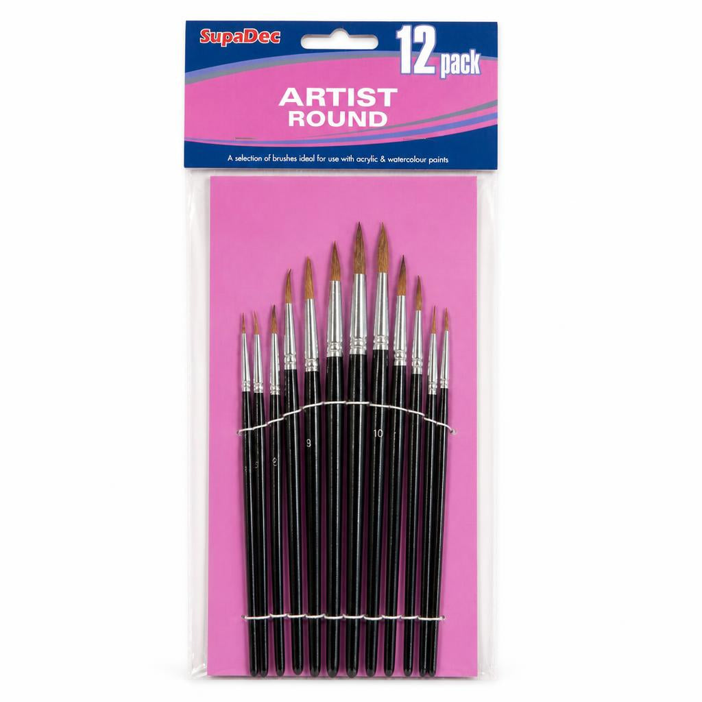 SupaDec Artist Round Brush Set packaging