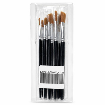 Harris Seriously Good Hobby & Craft Flat Artists Brushes packaging back view