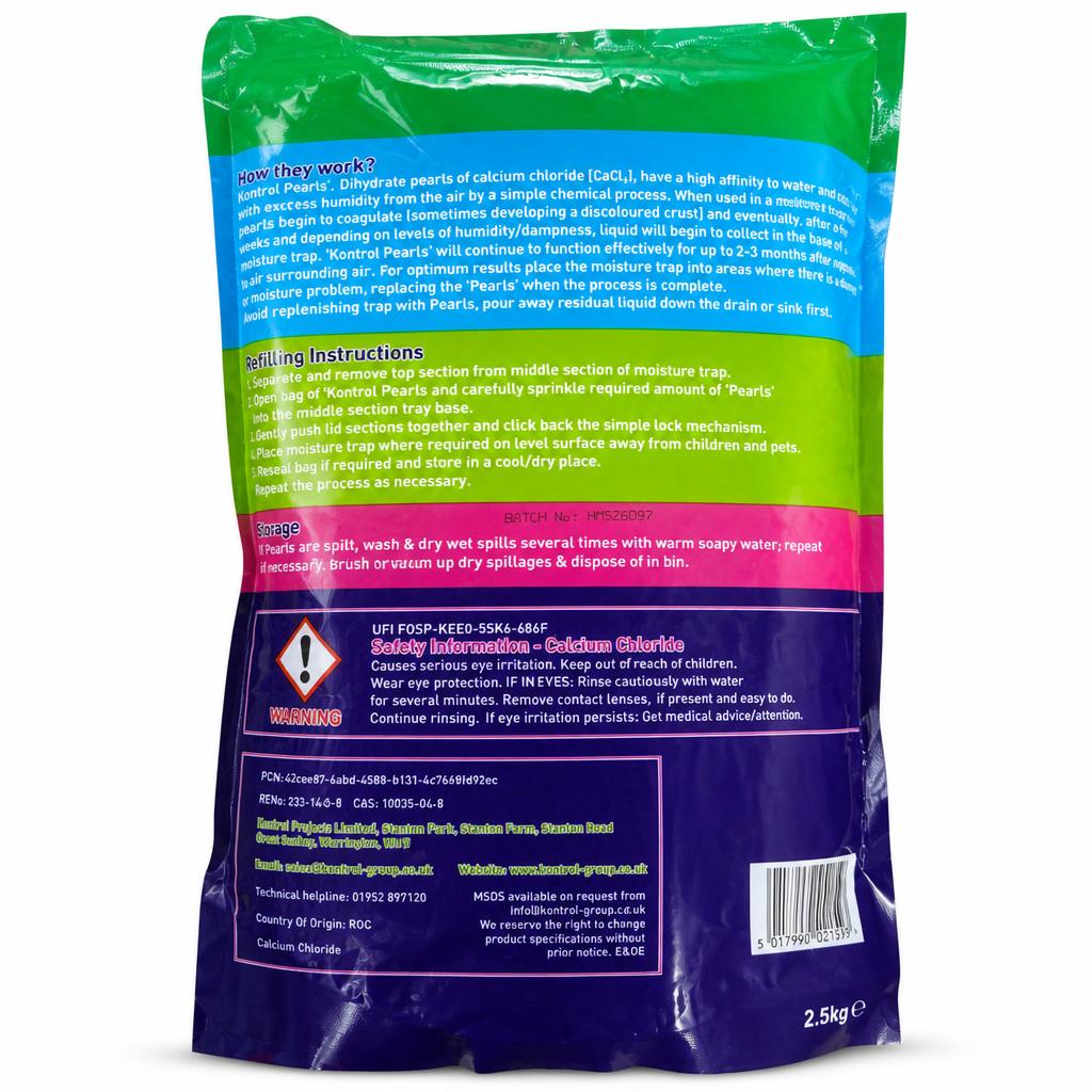 Kontrol Fresh Linen Pearls packaging back view