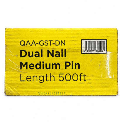 QAA-GST-DN Dual Nail Medium Pin Length 500ft packaging