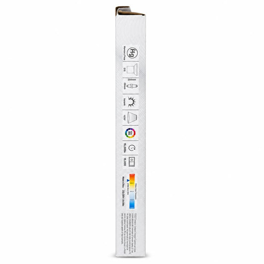 Side view of Energizer LED Tube packaging showing specifications