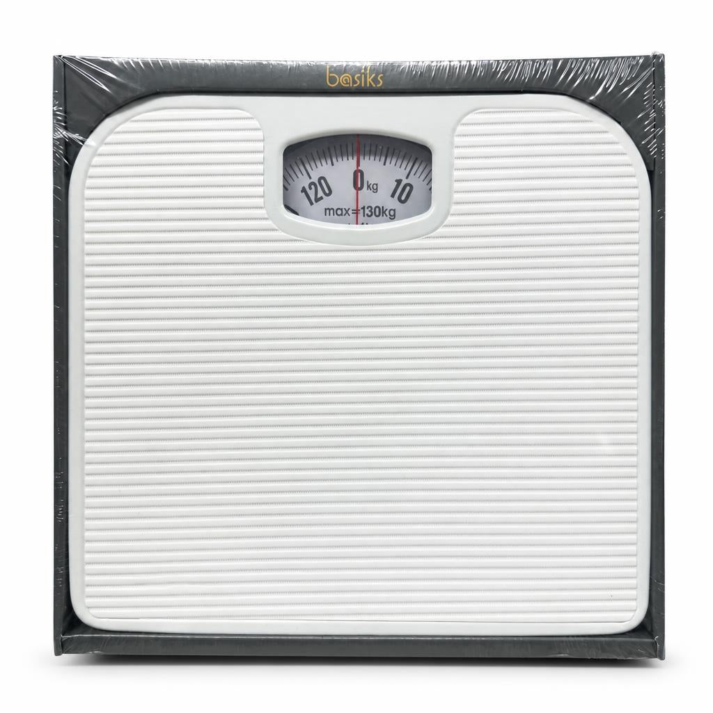 Basiks Mechanical Bathroom Scales with non-slip platform
