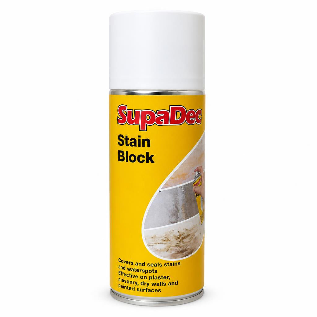 SupaDec Stain Block Spray front packaging