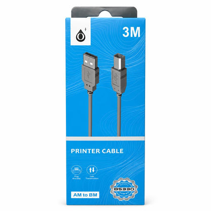 Front packaging of B5330 3M Printer Cable AM to BM