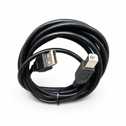 Coiled Electrovision USB Male A to USB Male B Lead 2m