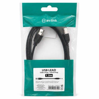 Back of AV:Link USB Lead package with product details