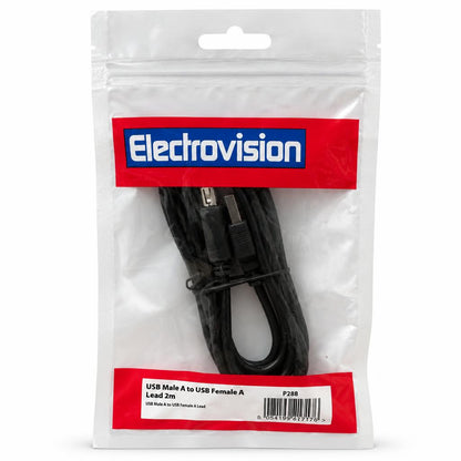 Electrovision USB Male A to Female A Lead 2m in packaging