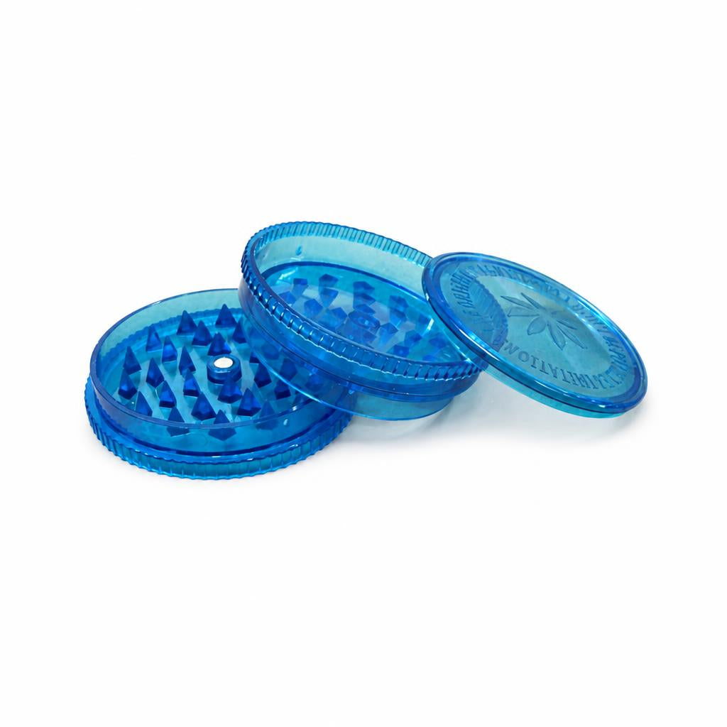 Blue Magnetic No.1 Grinder with shark teeth design