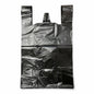 Black bin bag with handles and ruler for scale