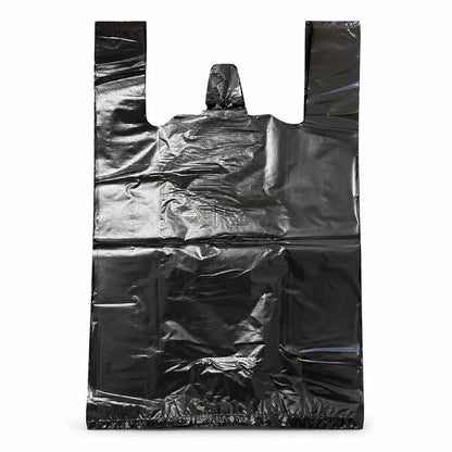 Black bin bag with ruler for size reference