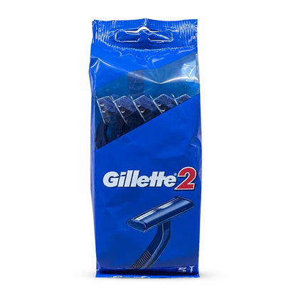 Front packaging of Gillette 2 Disposable Razors
