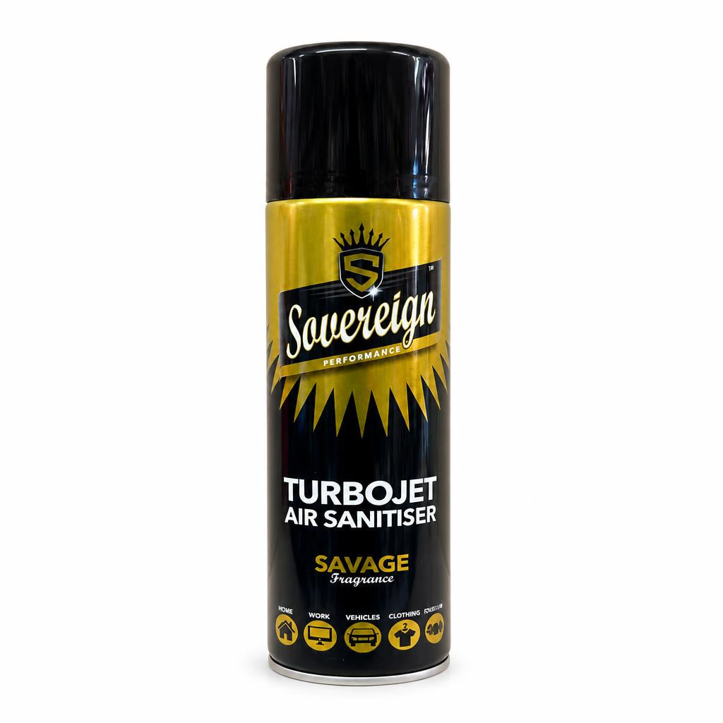 Sovereign Turbojet Air Sanitiser front packaging